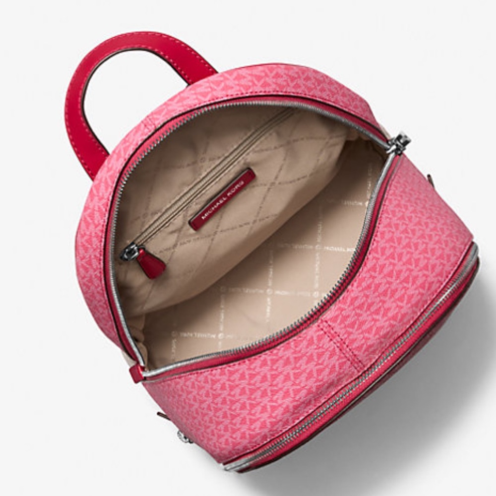 MICHAEL KORS Rhea Medium Zip Color-Block Signature Logo Backpack
DKRSPBRYMLT
NWT - Picture 2 of 16